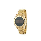 Digital Watch With Gold Chain